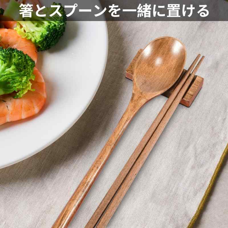 Kailund 箸置き 木製 5個セット 和風 箸置き オシャレ スプーン置き 業務用箸置き 箸枕 和食器 飲食店 引っ越し 新築祝い astershop-10791565 アスターショップ サンプル画像2
