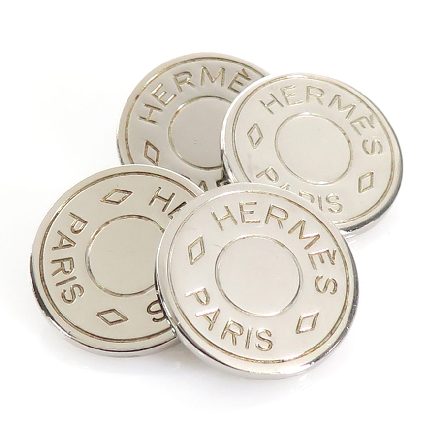 エルメス HERMES カフス BIJOUTERIE FANTAISE セリエ メタル シルバー メンズ 送料無料【中古】 e55659a