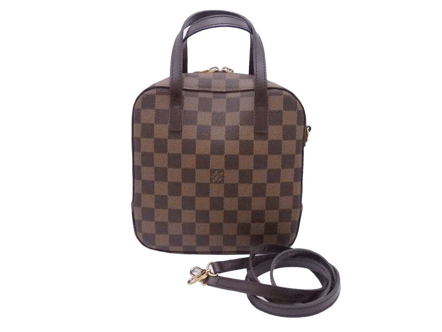 ルイ ヴィトン LOUIS VUITTON ハンドバッグ ショルダーバッグ ダミエ SPO スポンティーニ ダミエキャンバス ブラウン レディース N48021 送料無料【中古】 e54250a