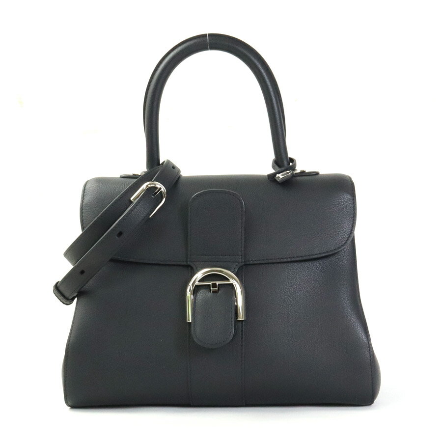 デルヴォー DELVAUX ハンドバッグ ショルダーバッグ ブリヨンMM/ロデオカーフ ブラック レディース 送料無料【中古】 99656iのサムネイル