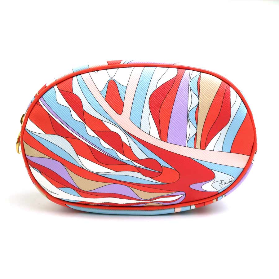 エミリオプッチ EMILIO PUCCI ポーチ レザー マルチカラー レディース 送料無料【中古】 ...