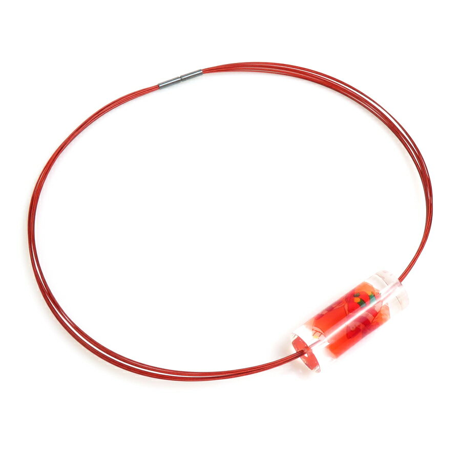 エルメス HERMES ネックレス BIJOUTERIE FANTAISE レジン レッド レディース 送料無料【中古】 e56943a