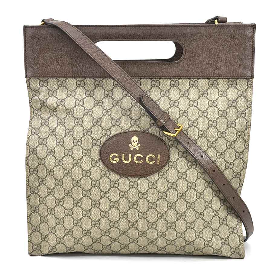 グッチ GUCCI ハンドバッグ ショルダーバッグ GGスプリームキャンバス ブラウン系 ユニセックス 463491 送料無料【中古】 99753k