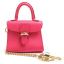 デルヴォー DELVAUX チャーム ブリヨン レザー ピンク レディース 送料無料【中古】 r9845f