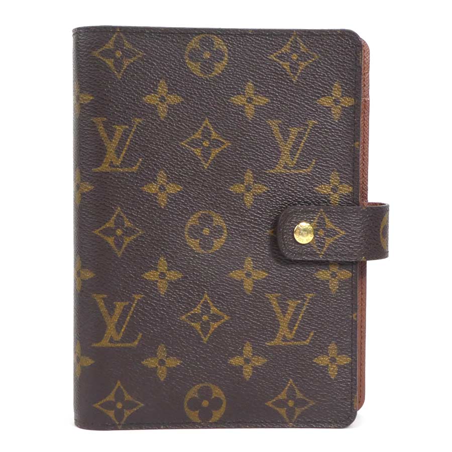 ルイ ヴィトン LOUIS VUITTON 手帳カバー モノグラム アジェンダMM モノグラムキャンバス ブラウン ゴ..