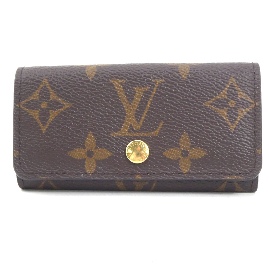 ルイ ヴィトン LOUIS VUITTON キーケース モノグラム ミュルティクレ4 モノグラムキャンバス ブラウン ユニセックス 送料無料【中古】 r9871f