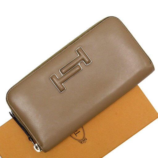 トッズ TOD’S ラウンドファスナー長財布 ダブルT レザー ブラウン ユニセックス 送料無料【中古】 g3954a トッズ TOD’S ラウンドファスナー長財布 ダブルT レザー ブラウン ユニセックス 送料無料【中古】 g3954a