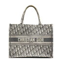 クリスチャンディオール Christian Dior ハンドバッグ トートバッグ ブックトート ミディアム キャンバス グレー ユニセックス 送料無料【中古】 z0223