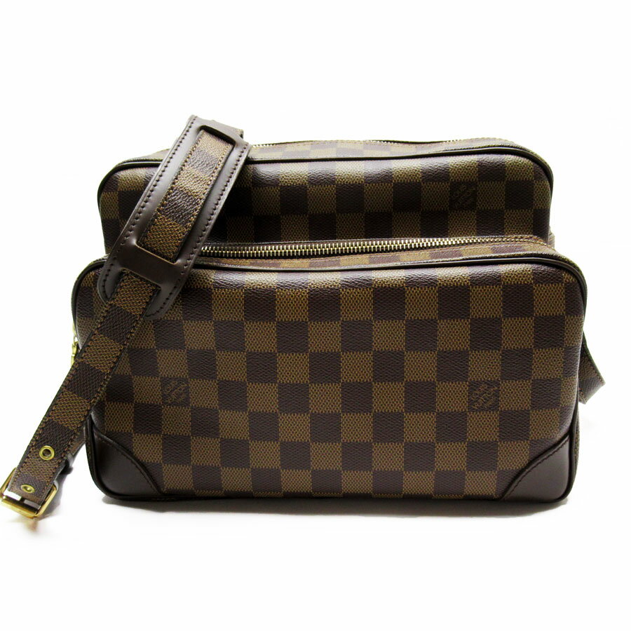 ルイ ヴィトン LOUIS VUITTON 斜め掛けショルダーバッグ ダミエ ナイル ダミエキャンバス ブラウン ユニセックス N48062 送料無料【中古】 w0121j