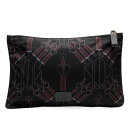 ヴァレンティノ ガラヴァーニ Valentino Garavani クラッチバッグ ポーチ ナイロン ブラック系 ユニセックス 送料無料【中古】 t19282a