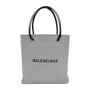 バレンシアガ BALENCIAGA ハンドバッグ 斜め掛けショルダーバッグ ショッピングトートXXS レザー グレー レディース 572411 送料無料【中古】 z0722