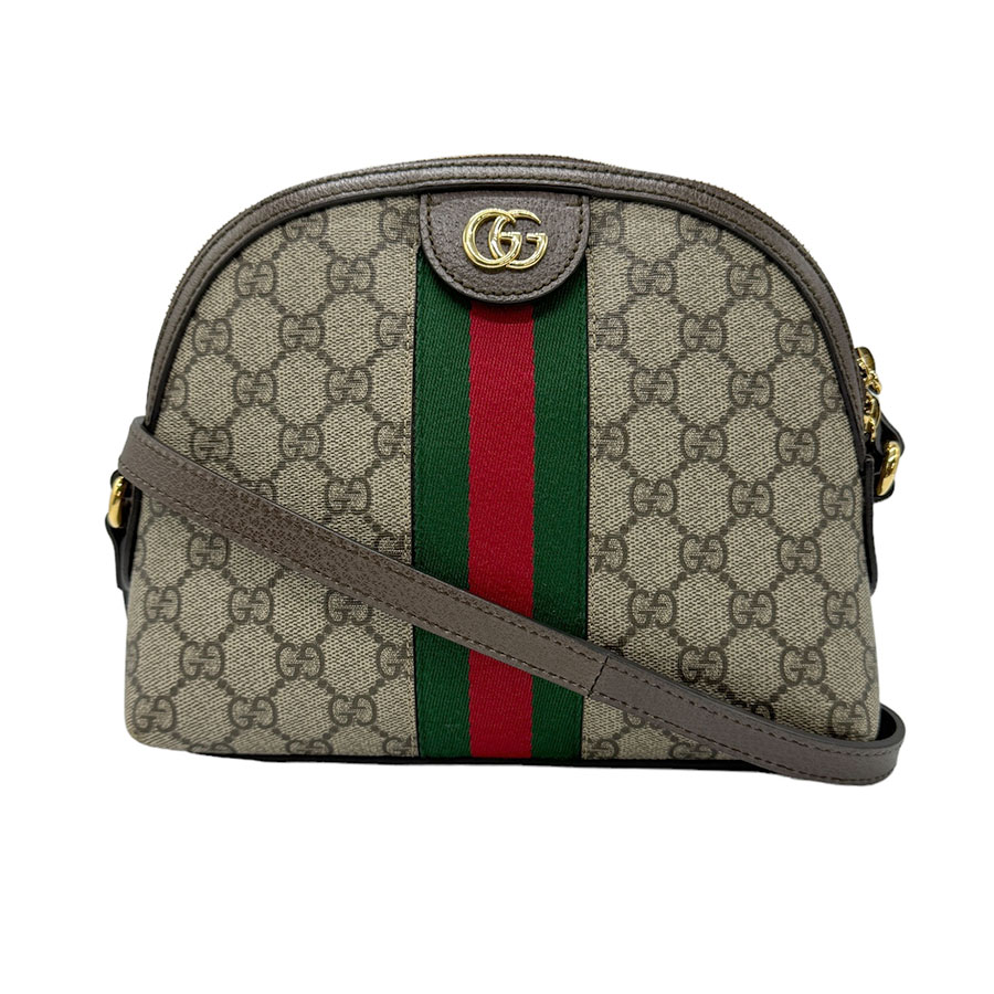 グッチ GUCCI ショルダーバッグ オフィディア GGスプリームキャンバス ブラウン レディース 499621 送料無料【中古】 z0792