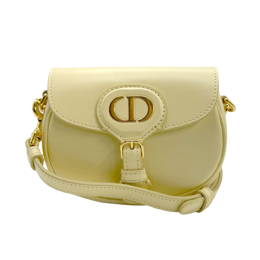 クリスチャンディオール Christian Dior ショルダーバッグ 30モンテーニュ レザー クリーム レディース 送料無料【中古】 z0921のサムネイル