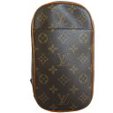 ルイ ヴィトン LOUIS VUITTON ボディバッグ モノグラム ポシェット ガンジュ モノグラムキャンバス ブラウン ユニセックス M51870 送料無料【中古】 s0205i(4)