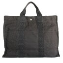 エルメス HERMES ハンドバッグ トートバッグ エールライン キャンバス ダークグレー ユニセックス 送料無料【中古】 s0228a(4)