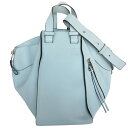 ロエベ LOEWE ハンドバッグ ショルダーバッグ ハンモック レザー ライトブルー レディース 送料無料【中古】 s0299g(4)