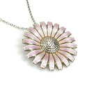 ジョージジェンセン Georg Jensen ネックレス ブローチ シルバー925 シルバー×ピンク レディース 送料無料【中古】 h30380i(4)
