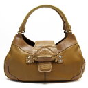 トッズ TOD’S ハンドバッグ レザー ブラウン レディース 送料無料【中古】 t19423a