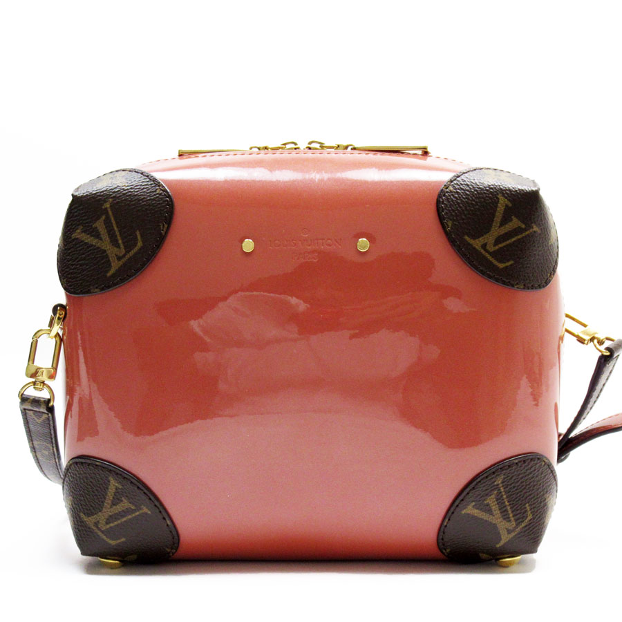 ルイ ヴィトン LOUIS VUITTON 斜め掛けショルダーバッグ モノグラム ヴェニス パテントレザー/モノグラムキャンバス ピンクベージュ/ブラウン レディース M53546 送料無料【中古】 w0677f