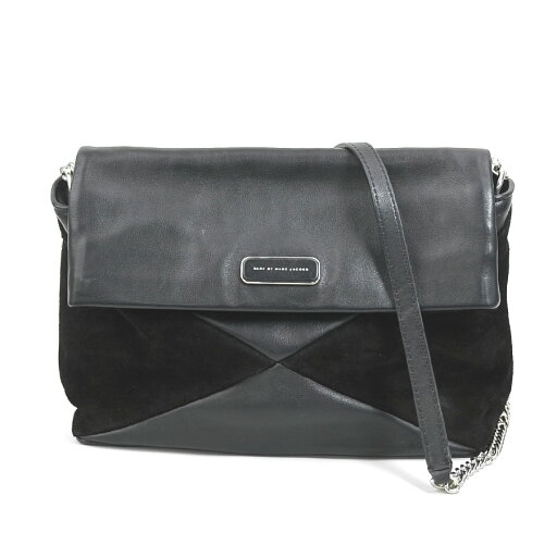 マークバイマークジェイコブス MARC BY MARC JACOBS ショルダーバッグ レザー/スエード ブラック レディース 送料無料【中古】 r10092k マークバイマークジェイコブス MARC BY MARC JACOBS ショルダーバッグ レザー/スエード ブラック レディース 送料無料【中古】 r10092k