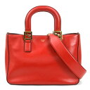 フェンディ FENDI ハンドバッグ ショルダーバッグ FFトート スモール レザー レッド レディース 8BH367-A9Y0 送料無料【中古】 99953g(4)