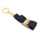 サルヴァトーレフェラガモ Salvatore Ferragamo チャーム キーホルダー ヴァラリボン メタル ネイビー×ゴールド レディース 送料無料【中古】...