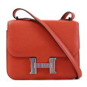エルメス HERMES ショルダーバッグ コンスタンス3 ミニ オプティカル エバーカラー カプシーヌ シルバー レディース 送料無料【中古】 e59180a