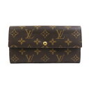 ルイ ヴィトン LOUIS VUITTON 長財布 モノグラム ポルトフォイユ サラ モノグラムキャンバス ブラウン ゴールド ユニセックス 送料無料【中古】 ...