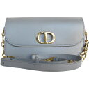 クリスチャンディオール Christian Dior ショルダーバッグ 30モンテーニュ レザー グレー レディース 送料無料【中古】 k0031i