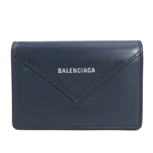 バレンシアガ BALENCIAGA 名刺入れ カードケース レザー ネイビー ユニセックス 送料無料【中古】 h30606 バレンシアガ BALENCIAGA 名刺入れ カードケース レザー ネイビー ユニセックス 送料無料【中古】 h30606