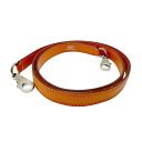 エルメス HERMES ショルダーストラップ シェブルミゾル オレンジ シルバー ユニセックス 送料無料【中古】 z2716