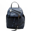 マークジェイコブス MARC JACOBS リュック レザー ネイビーブルー レディース 送料無料【中古】 t19615a