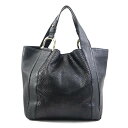 グッチ GUCCI ハンドバッグ レザー/パイソン ブラック ユニセックス 257051 送料無料【中古】 t19634a