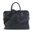 コーチ COACH ハンドバッグ ショルダーバッグ ビジネスバッグ レザー ブラック メンズ 送料無料【中古】 55838k