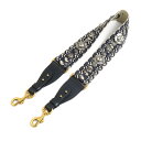 クリスチャンディオール Christian Dior ショルダーストラップ キャンバス/レザー ネイビー レディース 送料無料【中古】 h30845a