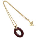 ルイ ヴィトン LOUIS VUITTON ネックレス パンダンティフギミアクルー メタル ゴールド/パープル レディース M66419 送料無料【中古】 s0542k