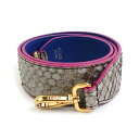 フェンディ FENDI ショルダーストラップ パイソン グレー系×パープル レディース 送料無料【中古】 h30871a
