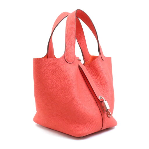 エルメス HERMES ハンドバッグ ピコタンロックPM トリヨンクレマンス ローズテキサス シルバー レディース 送料無料【中古】 r10377a エルメス HERMES ハンドバッグ ピコタンロックPM トリヨンクレマンス ローズテキサス シルバー レディース 送料無料【中古】 r10377a