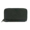 プラダ PRADA オーガナイザー レザー ブラック メンズ 送料無料【中古】 e60039a