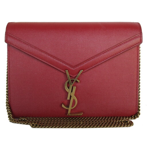 サンローラン SAINT LAURENT ショルダーバッグ レザー/メタル レッド/ゴールド レディース 送料無料【中古】 s0559a サンローラン SAINT LAURENT ショルダーバッグ レザー/メタル レッド/ゴールド レディース 送料無料【中古】 s0559a