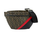 フェンディ FENDI ウエストバッグ ボディバッグ ズッカ レザー ブラウン メンズ 7VA434 A9XS 送料無料【中古】 z3868