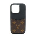 ルイ ヴィトン LOUIS VUITTON スマートフォンケース iPhone13 PROケース モノグラム IPHONE・バンパー 13 PRO レザー ブラ...