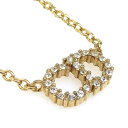 クリスチャンディオール Christian Dior ネックレス メタル ゴールド レディース 送料無料【中古】 h30920a