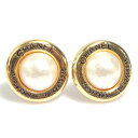 シャネル CHANEL イヤリング メタル/フェイクパール ゴールド/オフホワイト レディース 送料無料【中古】 e60127g