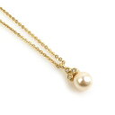 クリスチャンディオール Christian Dior ネックレス メタル/フェイクパール ゴールド レディース 送料無料【中古】 55960g