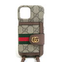 グッチ GUCCI スマートフォンケース iPhone12/12Proケース GGスプリームキャンバス ブラウン ユニセックス 675977 送料無料【中古】 ...