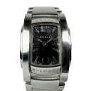 ブルガリ BVLGARI 腕時計 アショーマ ステンレススチール シルバー/ブラック レディース クオーツ ブラック文字盤 送料無料【中古】 u0008