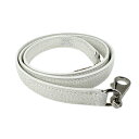 エルメス HERMES ショルダーストラップ ケリー用 ボリード用 レザー ホワイト シルバー ユニセックス 送料無料【中古】 z4266