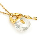 スワロフスキー SWAROVSKI ネックレス カギ カデナモチーフ メタル/スワロフスキー ゴールド×クリア レディース【中古】 56024a