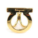 サルヴァトーレフェラガモ Salvatore Ferragamo スカーフリング ガンチーニ メタル ゴールド レディース 送料無料【中古】 e60226a